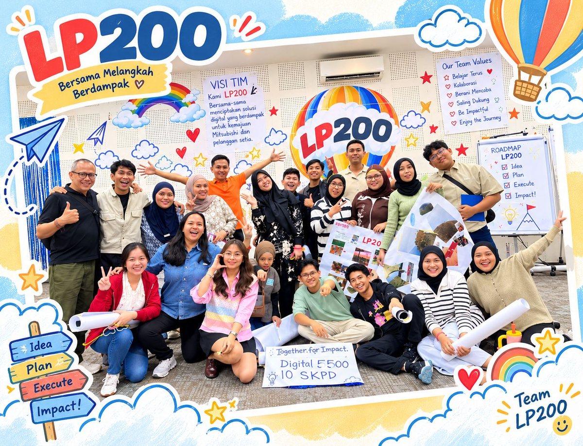 Foto bersama tim LP200 Asiaworks